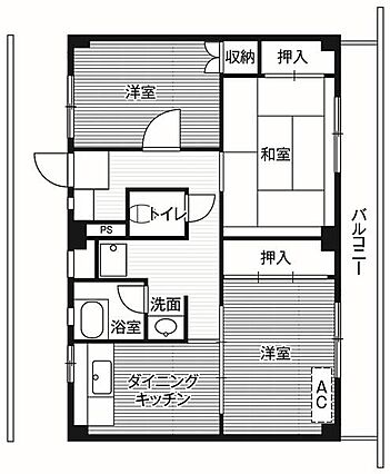 ビレッジハウス・敷島2号棟_間取り_0
