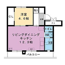 間取図画像 1LDK