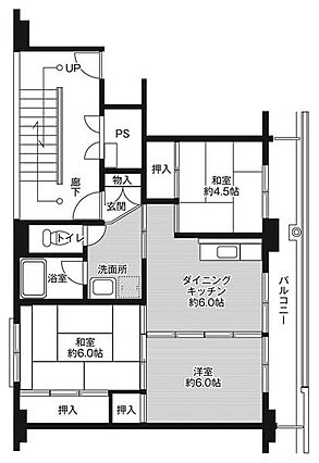 ビレッジハウスときわ_間取り_0