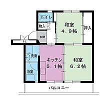 2階 / 2DK / 39.83㎡