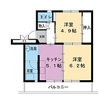 2階 / 2DK / 39.83㎡