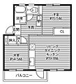 鳴滝団地5号棟4階2.8万円