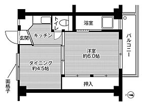 ビレッジハウス名東2号棟 0108 ｜ 徳島県徳島市名東町１丁目32-2（賃貸マンション1DK・1階・28.98㎡） その2