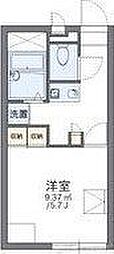 レオパレスWestBells 1Kの間取図画像