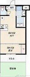 リアコート千里2 NORTH 1LDKの間取図画像