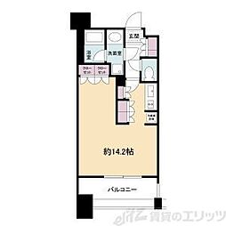アパートメンツ江坂 ワンルームの間取図画像