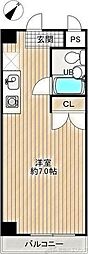 イーストサイド吹田 ワンルームの間取図画像