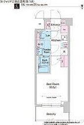 コンフォリア江坂広芝町 9階1Kの間取り