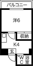 間取図画像 1DK