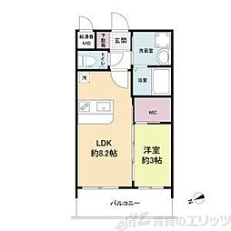 セレニテ江坂アリア 1LDKの間取図画像