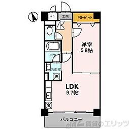 サンロード新和2 1LDKの間取図画像