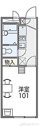 レオパレスI.S.千里丘 1Kの間取図画像