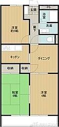 ヴェル・ドミールB 3DKの間取図画像