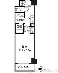 シャンピアコート茨木 1Kの間取図画像