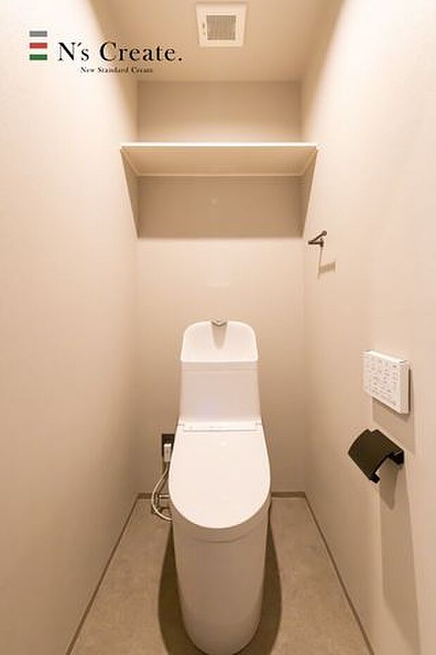 【トイレ】シンプルなデザインと機能で掃除も楽々！