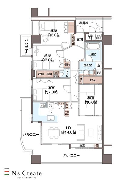 間取り：304000347278