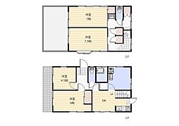 朝霞市溝沼戸建 1階4SDKの間取り