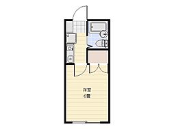 ユーハウス 1Kの間取図画像