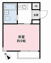 メゾン桜台 1Kの間取図画像