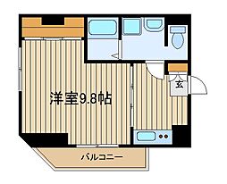 ラブランシェ 1階1Kの間取り