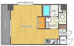 パルテール吹藤 ワンルームの間取図画像