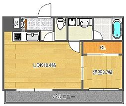 間取図画像 1LDK