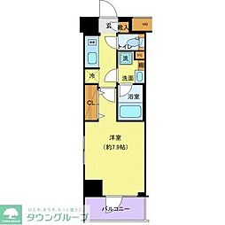 クレヴィスタ板橋大山 1Kの間取図画像