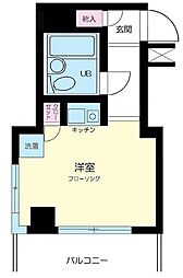 ミリオンコート中村橋 ワンルームの間取図画像