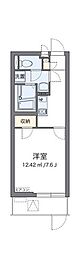 CLEINOグランシーダ 1Kの間取図画像