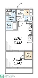 リブリ・ときわ台 1LDKの間取図画像