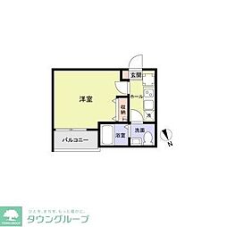 レイズ志木 1Kの間取図画像