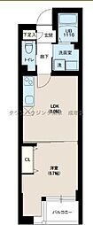プレール・ドゥーク成増2 1LDKの間取図画像