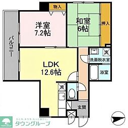 フリーダム光が丘3 2LDKの間取図画像