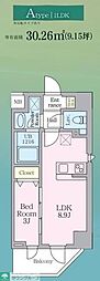 ルフォンリヴェント板橋西台 1LDKの間取図画像