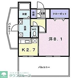 アーバンテラス幸裕ビル ワンルームの間取図画像