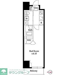 ベルシード中板橋2 1Kの間取図画像