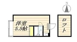 サンライフ志村 ワンルームの間取図画像