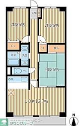 パークフィールド志木 3LDKの間取図画像