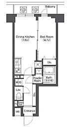 COMFORIA志村坂上 1DKの間取図画像