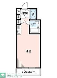エルハイツ成増W棟 ワンルームの間取図画像