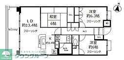 UURコート志木 3LDKの間取図画像