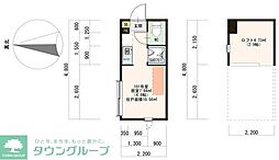 ハーモニーテラス新桜台 ワンルームの間取図画像