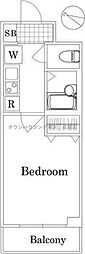 CQレジデンス練馬赤塚 1Kの間取図画像