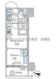 PARKAXIS板橋本町ステーションゲート 1DKの間取図画像