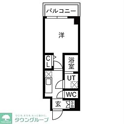 和光市白子3丁目マンション 1Kの間取図画像