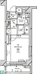 ラフィスタ本蓮沼 1Kの間取図画像