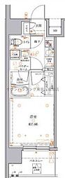 板橋本町ステーションレジデンス 1Kの間取図画像