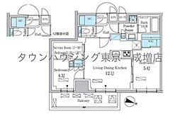 都営三田線 板橋本町駅 徒歩3分の賃貸マンション 5階2LDKの間取り
