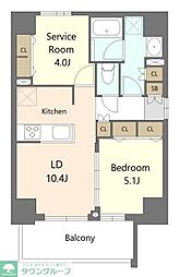 東武東上線 大山駅 徒歩13分の賃貸マンション 6階1SLDKの間取り