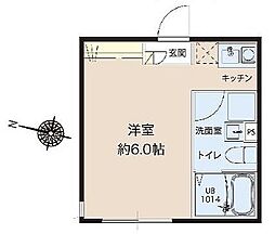 都営三田線 蓮根駅 徒歩12分の賃貸マンション 4階1Kの間取り